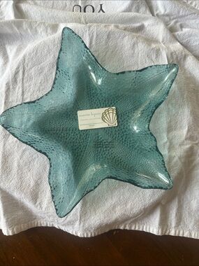 Nanette Lepore Teal Starfish-Shaped Decorative Serving dish